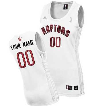Women's Customized Toronto Raptors White Basketball Jersey